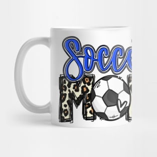 Soccer Mom   Soccer Mom Blue Leopard Mug